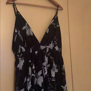 Bebe size 8 dress romper style sheer throug legs